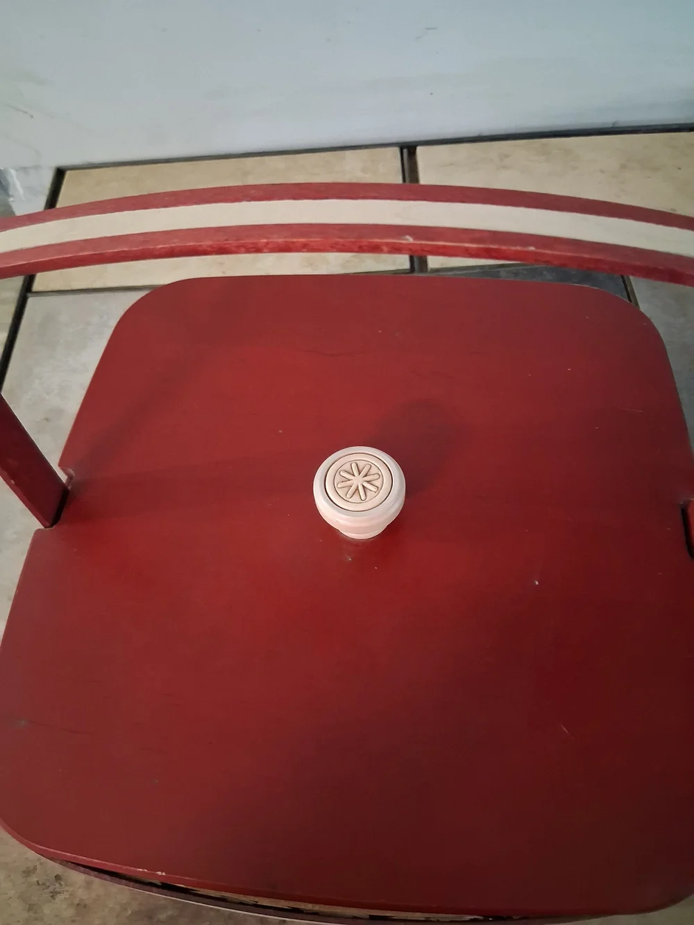 Longaberger Snowflake Cookie Basket with Red Lid